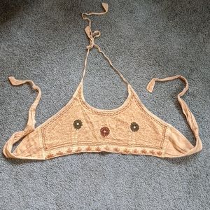 1970's style tie-back Vanessa Mooney halter top